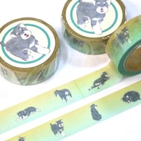 シュナのこんなしぐさが好きマスキングテープ　あさのまいこオリジナルデザイン