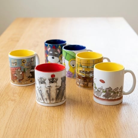シュナマグ〈バイカラーマグカップ〉約310ml