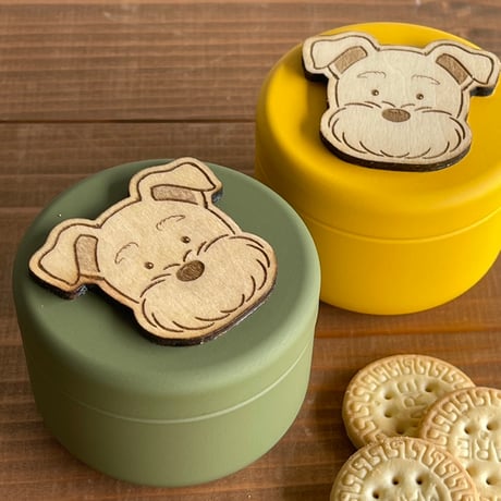 シュナのおやつ缶（トリーツ缶）・小物入れにもおすすめ！・otofuxfavoritex京都文具屋　コラボアイテム