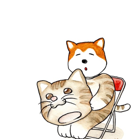 kyotobunguya x ikemotto　オリジナルポストカード　猫をかぶる・・・柴犬やまとの本音シリーズ