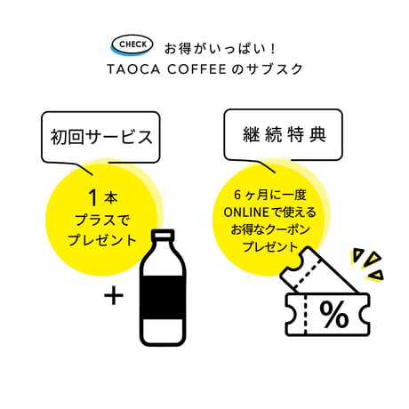 【コーヒーサブスク】カフェオレベース 6本