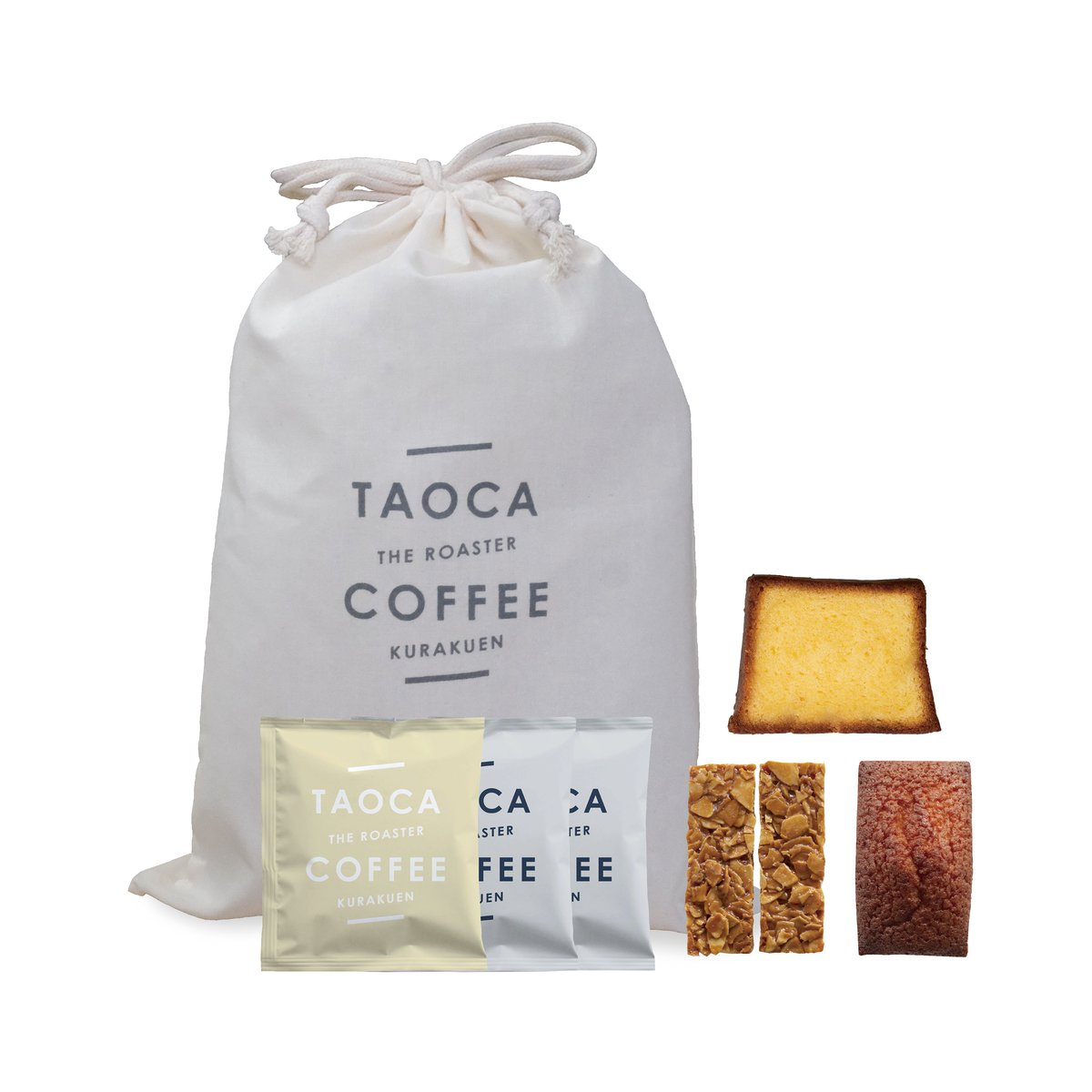 定番ギフト】ドリップバッグ3個 & 焼き菓子3種巾着セット | TAOCA COFFEE