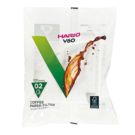 【HARIO】V60 ペーパーフィルター 02W 100枚