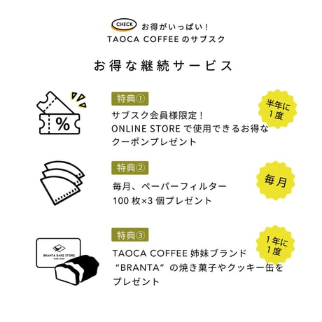 【コーヒーサブスク(定期便)】5kgコーヒー豆（粉）