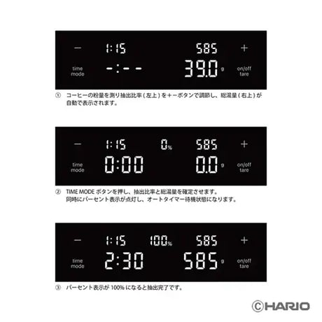 HARIO Coffee Scale “Polaris” ホワイト