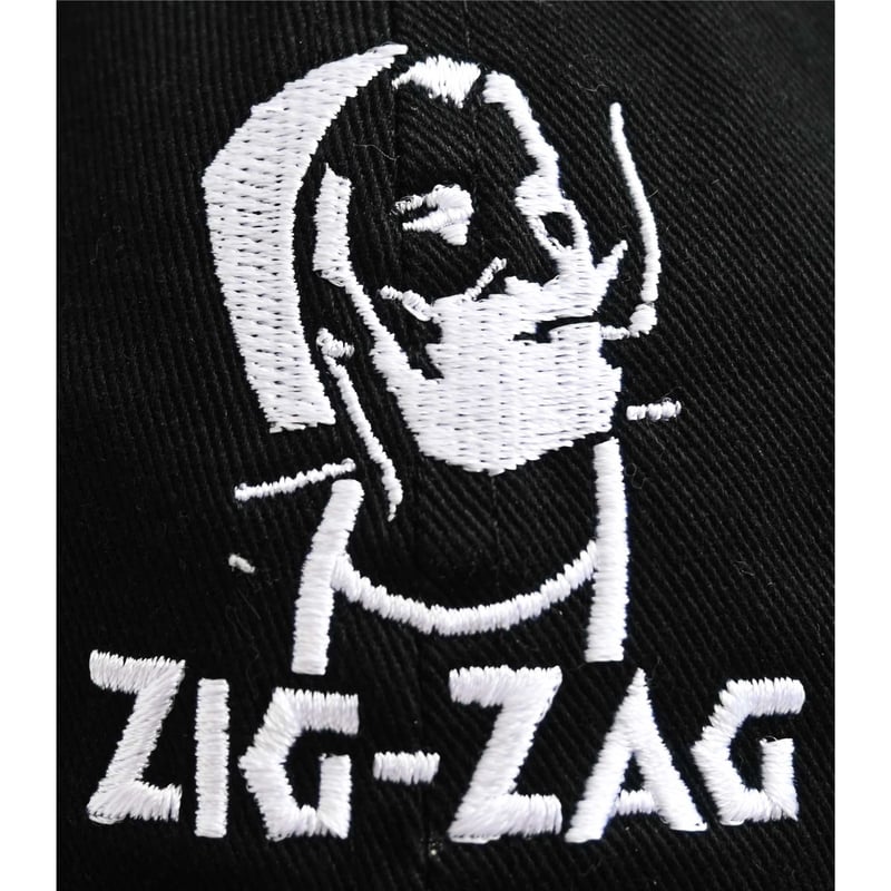 zig zag” Washed Twill Low Cap -free size / bla zig zag” Washed Twill Low Cap -free size / bla