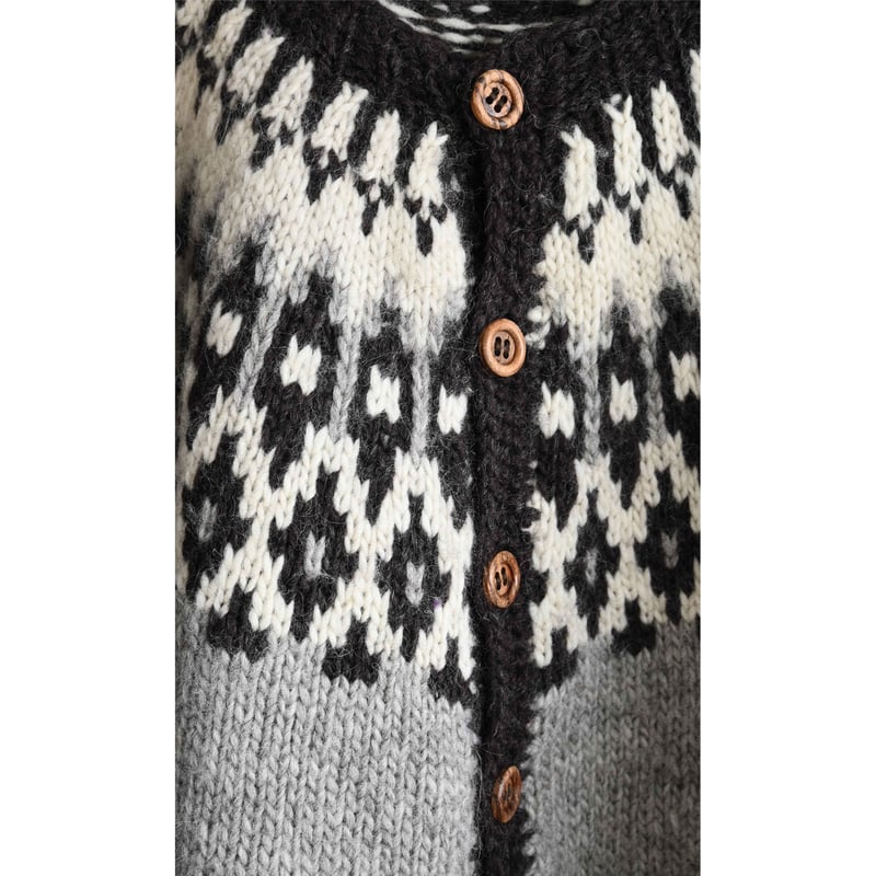 80's vintage / Iceland handmade】wool nordic ca