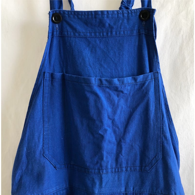 リメイクオーバーオール 90's euro vintage】remake work over-all/cotton1