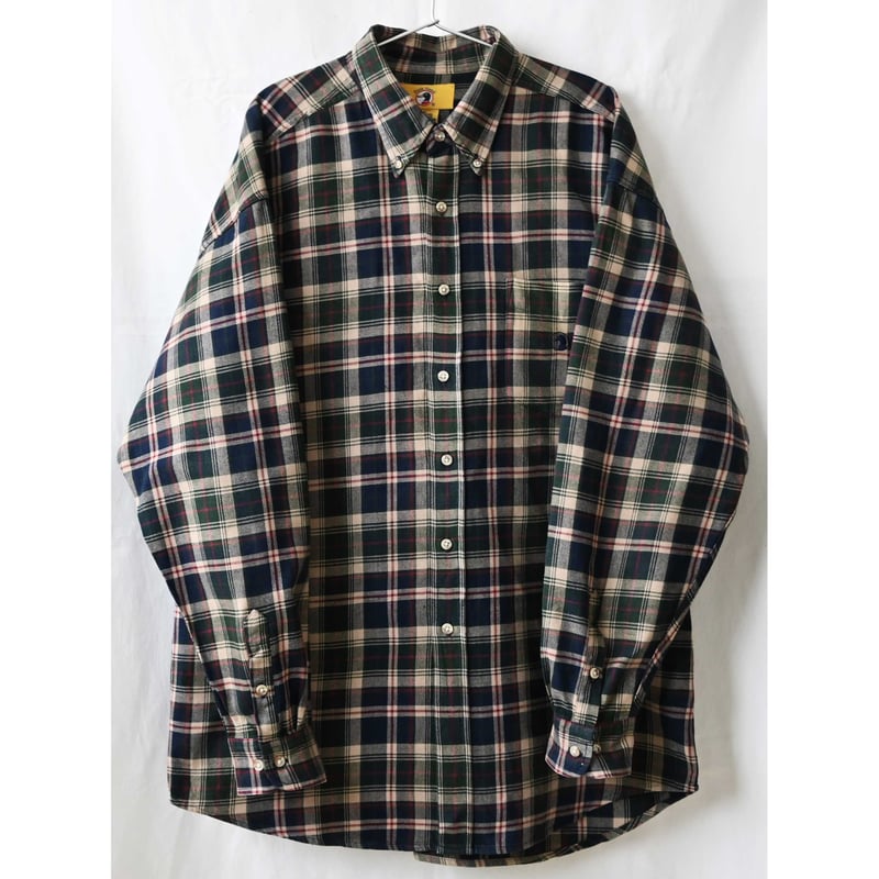 90's vintage / Duck Head】cotton 100% check B.D