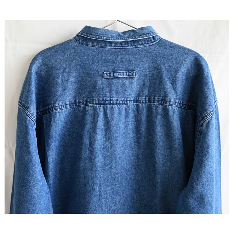 フルート /WOOL RICH/デニム BD ハンティングシャツ/XL 90's vintage】
