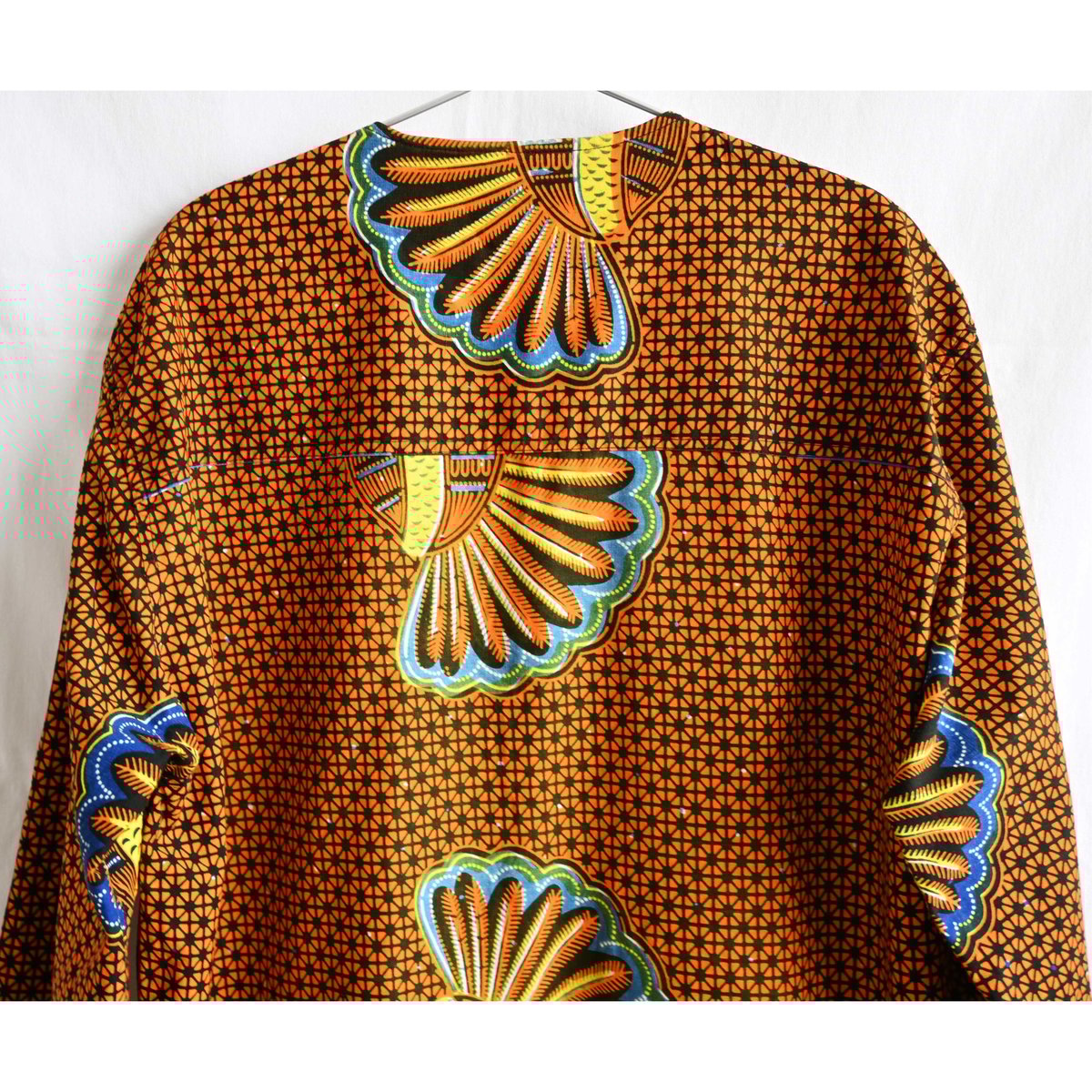 vintage Tee × African Batik Remake tunic vintage Tee × African