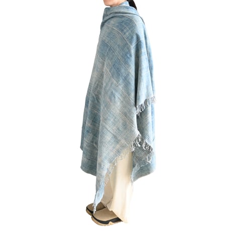 再入荷!【 Africa・Burkina Faso Mossi/モシ族】Hand Made Vintage Big Cloth/light blue Indigo(ak-249-3,as-259-4)
