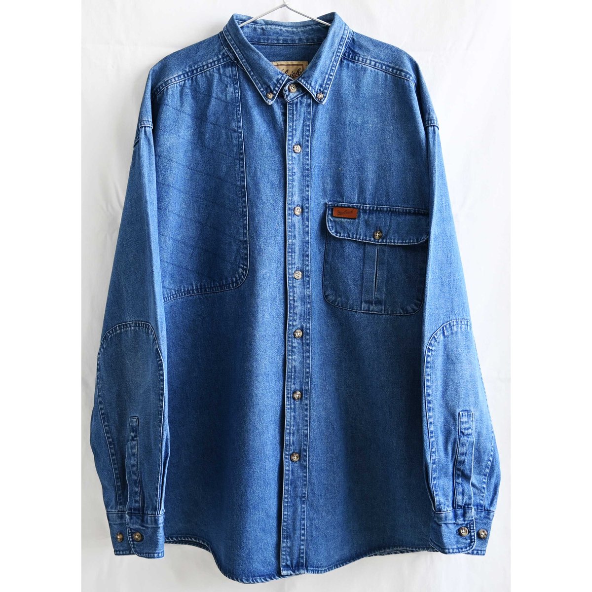 フルート /WOOL RICH/デニム BD ハンティングシャツ/XL 90's vintage】