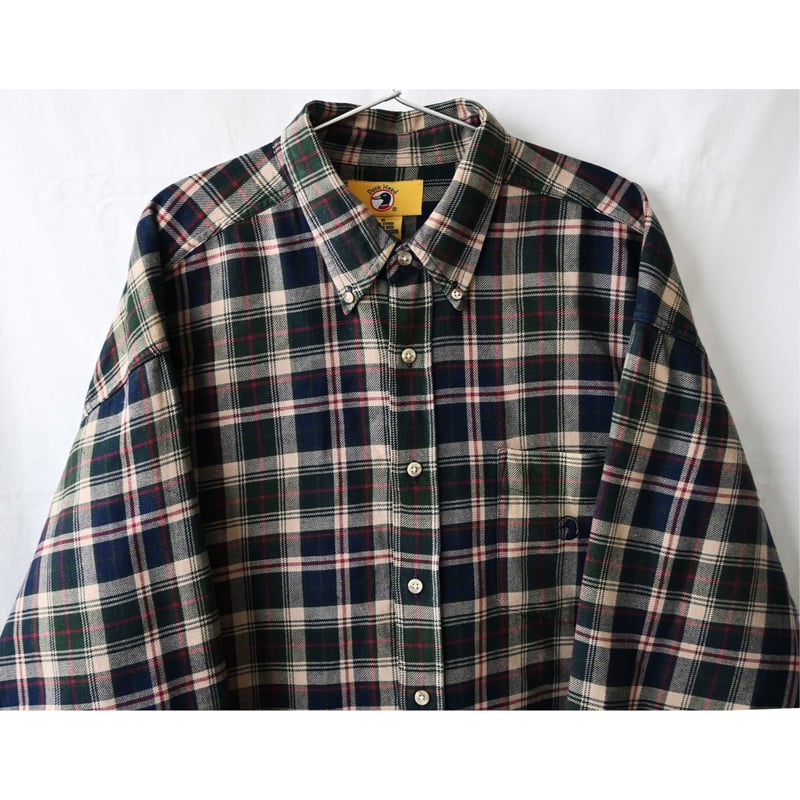 90's vintage / Duck Head】cotton 100% check B.D