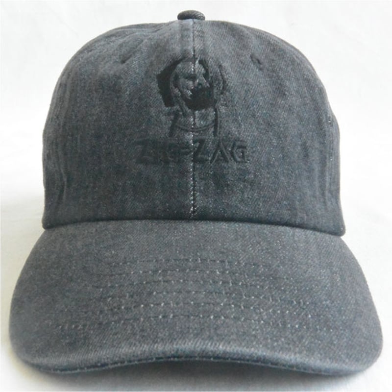 再入荷 “zig zag” Washed Denim Low Cap / Vintage Bl 再入荷 “zig zag” Washed Denim Low Cap / Vintage Bl
