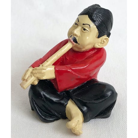 【antique / bali handmade】"gamelan musician" ceramic object -Suling- (tr-2112-1c)
