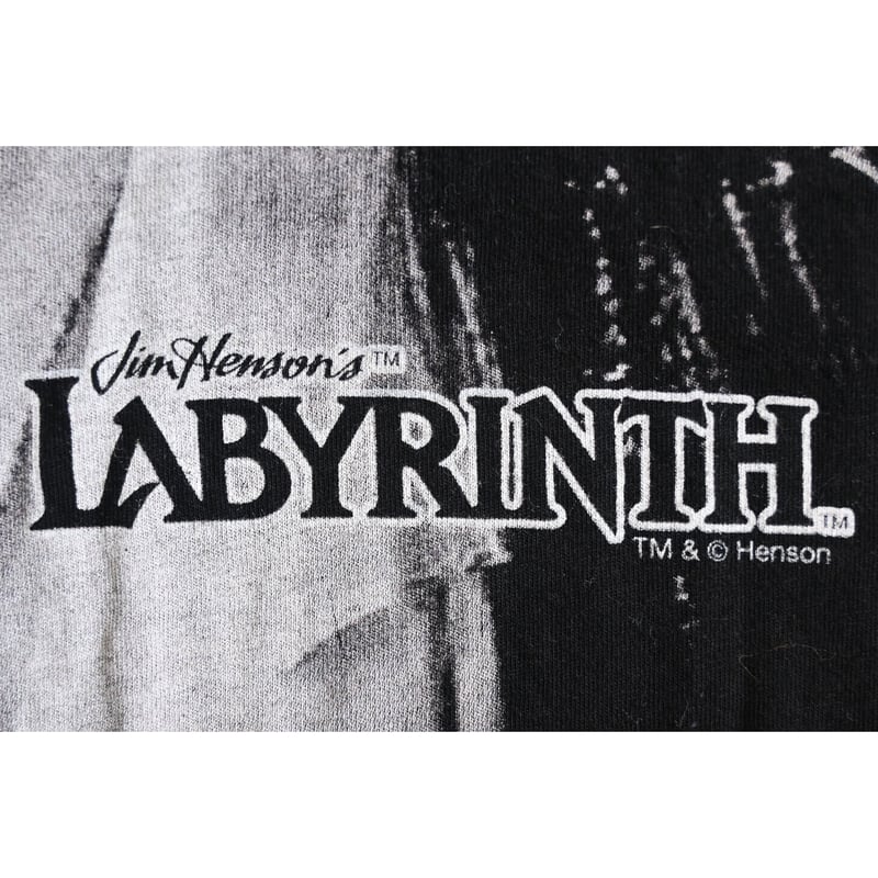 使用感あり‼️デビッドボウイ ラビリンス Tシャツ デビッド・ボウイ ラビリンス Tシャツ オレンジ・ベージュ系