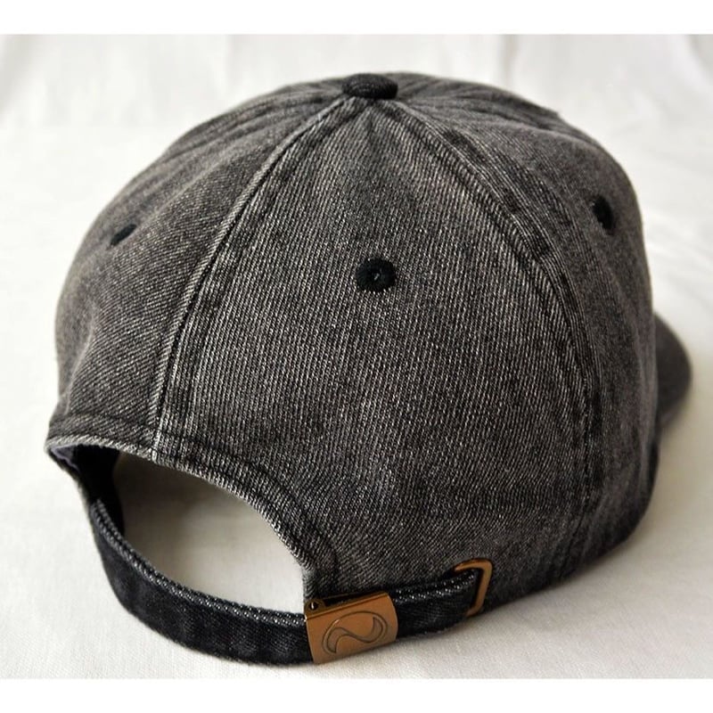 再入荷 “zig zag” Washed Denim Low Cap / Vintage Bl 再入荷 “zig zag” Washed Denim Low Cap / Vintage Bl