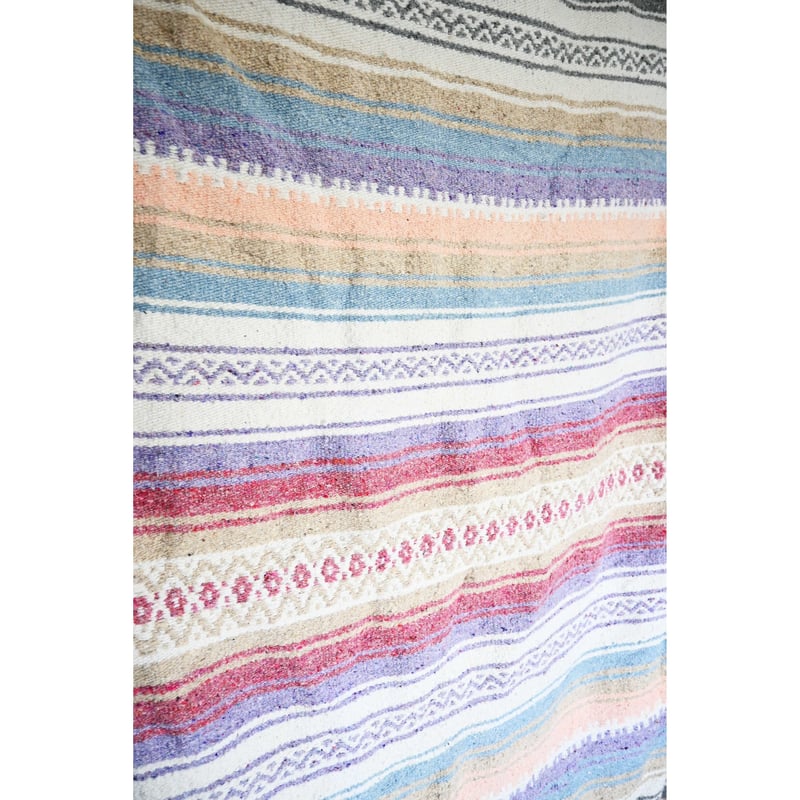 ビンテージ　メキシコ　アートラグ vintage / made in Mexico】big size mexican rug