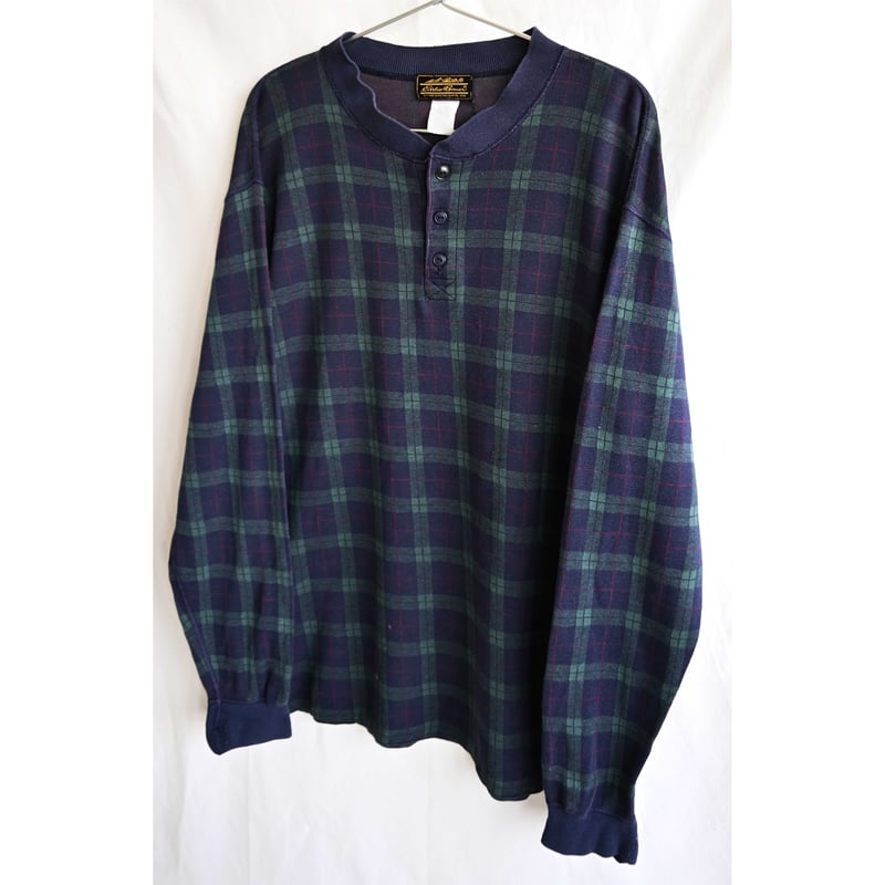 80's vintage/ Eddie Bauer/ made in USA】tartan