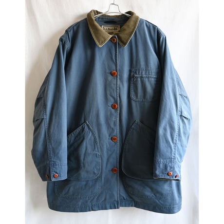 【80's vintage / L.L.BEAN】hunting jacket with Primaloft liner -women 2X / indigo- (jt-233-3b)