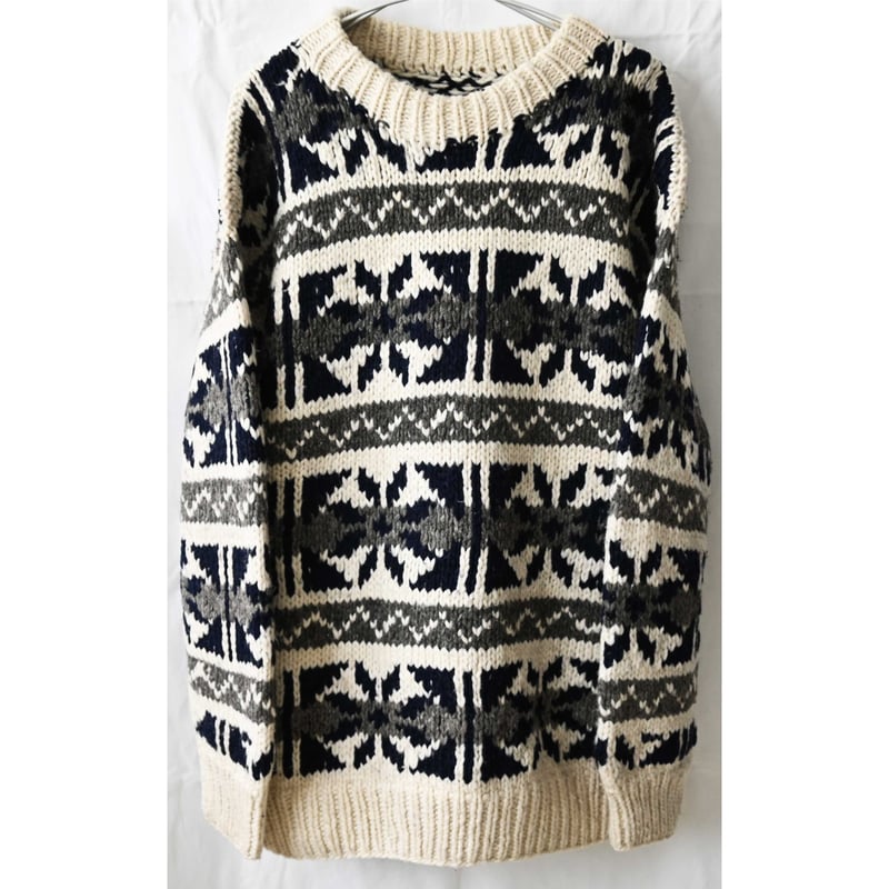 Vintage 80s Hand Made Ecuador Knit