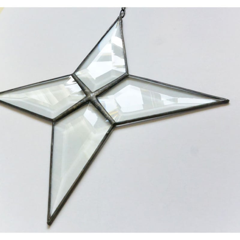 ○“mosaik verglasung” stained glass ornament -fa