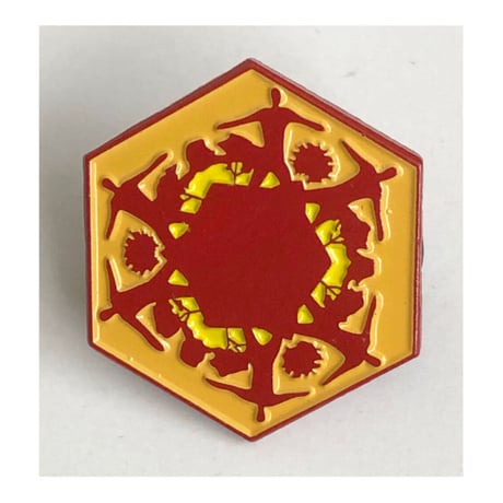 【KHONKA KLUB / from CANADA】”Sunshine Recorder” pin badge (kk-b-60)