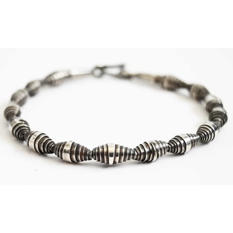 アンティーク カレンシルバー バングル ブレスレット 銀製 シルバー製