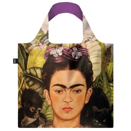 "LOQI" ●Frida Kahlo● Self Portrait with Hummingbird Recycled Bag (FK.SP.R)