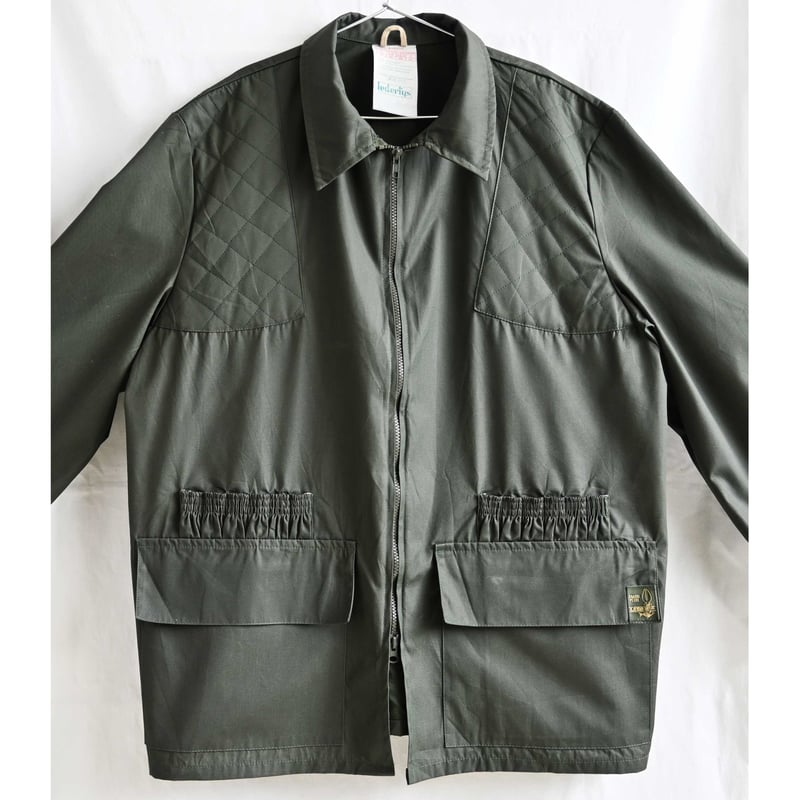 80's france vintage / LEDER TYS】hunting jacket