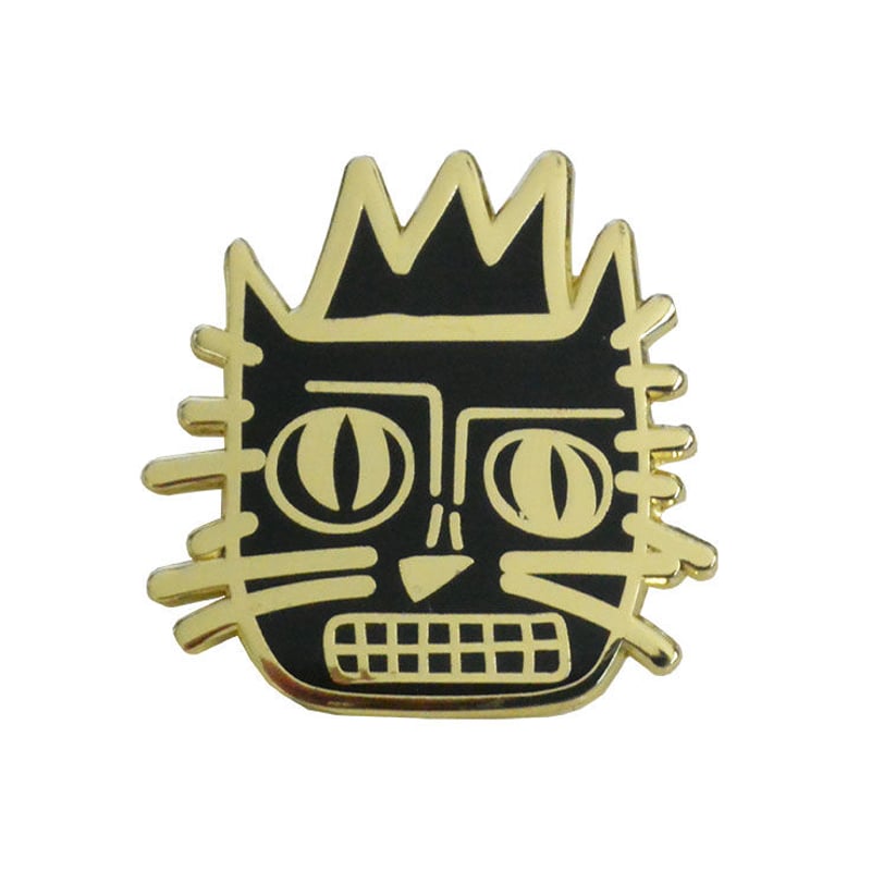 Restock!! ”Jean-Michel Basquiat” cat pin badge Restock!! ”Jean-Michel Basquiat” cat pin badge
