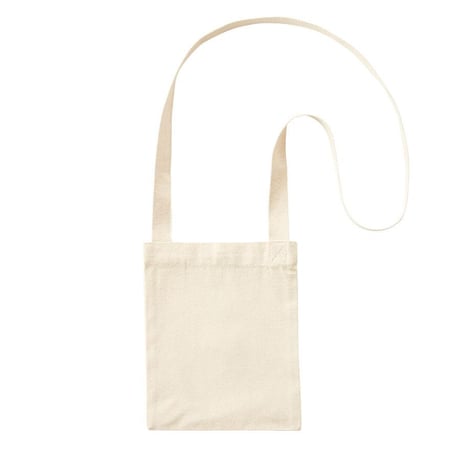 “FAIRTRADE COTTON” canvas sacoche bag -natural- (hg238-9)