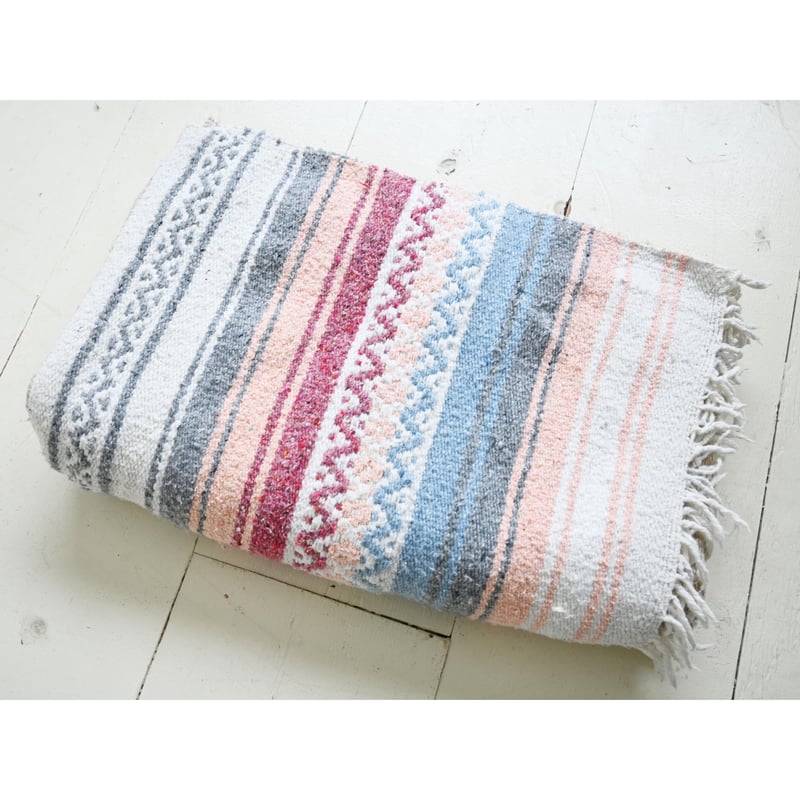 vintage / made in Mexico】big size mexican rug
