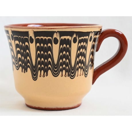【bulgaria hand made】"troyan" cup  -off white-