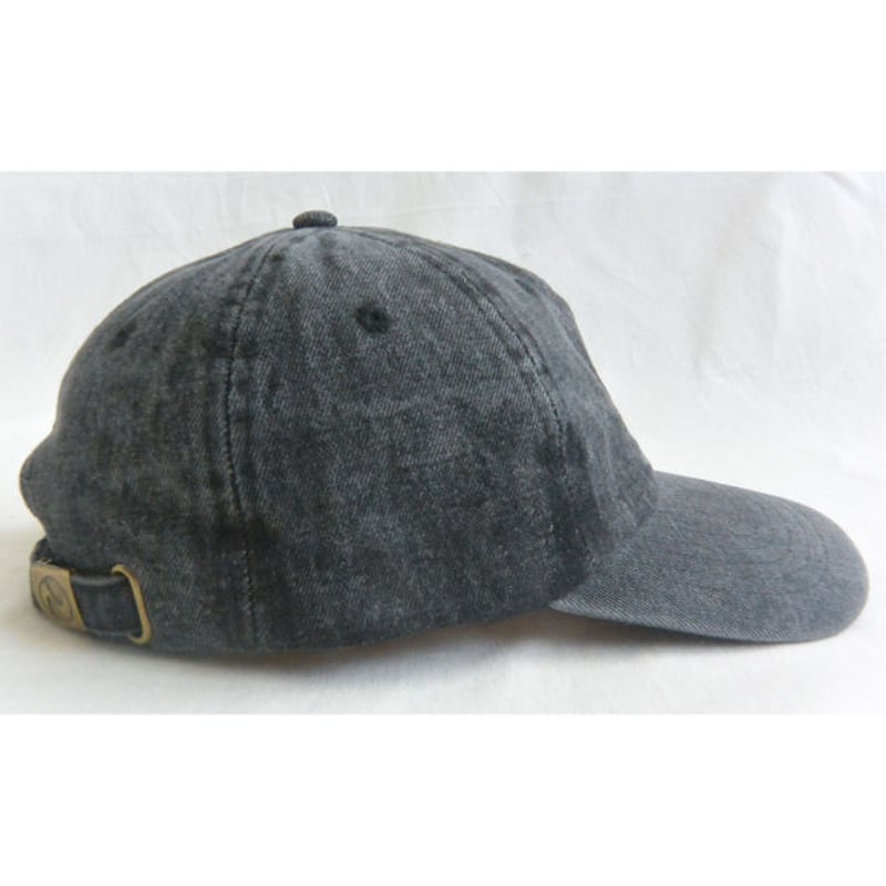 国内未入荷 LE LOSANGE - Washed Curved Cap 再入荷 “zig zag” Washed Denim Low Cap / Vintage Bl