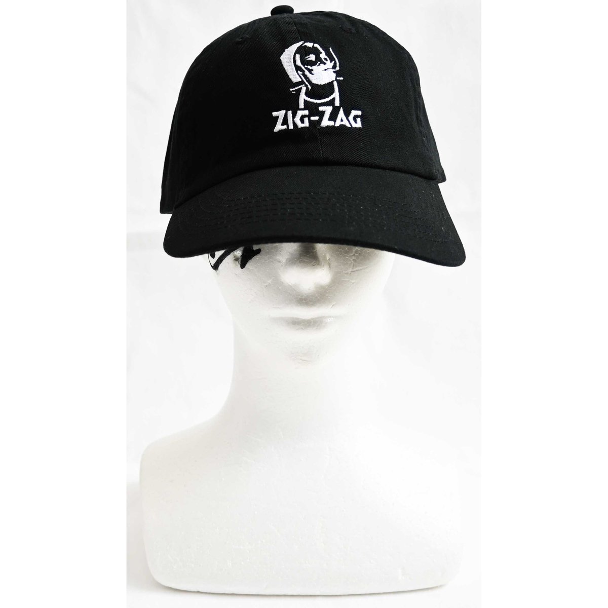 zig zag” Washed Twill Low Cap -free size / bla