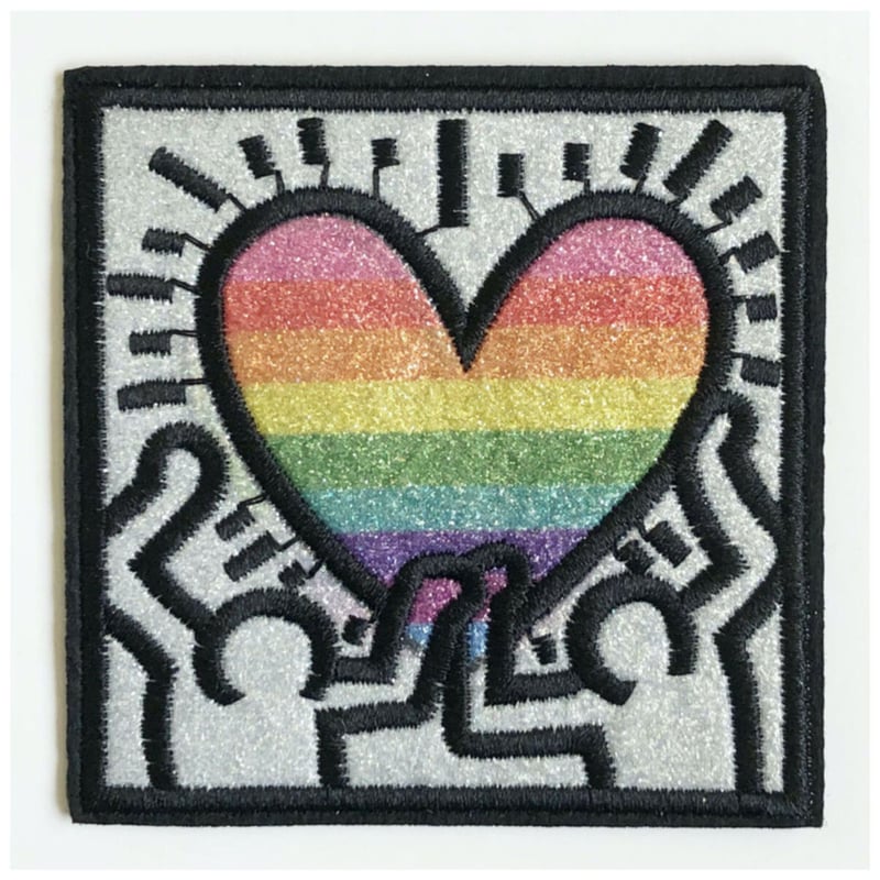 バ*レ様 レア！限定版リトグラフ Keith Haring キースヘリング 【送 Keith Haring キースへリング 総柄 PUレザー ロングウォレット
