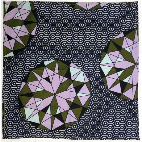【made in India】african geometric pattern bandana -type B- (M-231-5b)