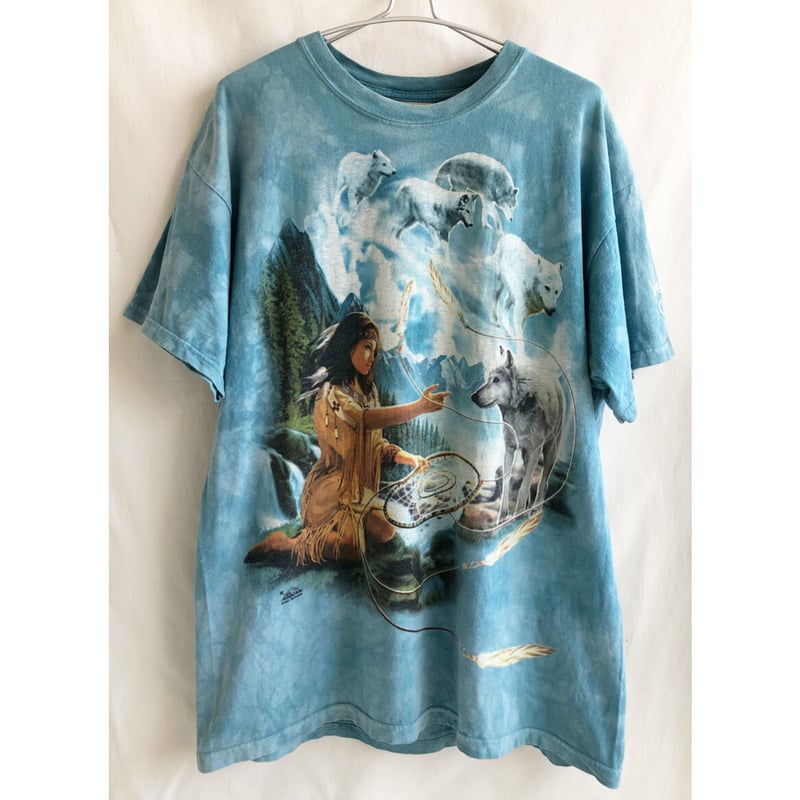 ブルーカウマウンテン オーストラリア観光リゾート 大きめ 染めもの 古着Tシャツ ブルーカウマウンテン オーストラリア観光リゾート 大きめ 染め