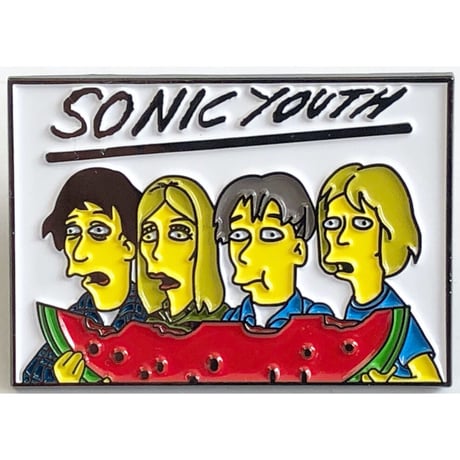 再入荷! ”Sonic Youth & The Simpsons” pin badge (ar-2212-6)