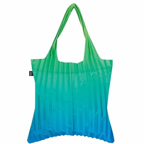 "LOQI " pleated “Rainbow Green” bag (PL.RG)
