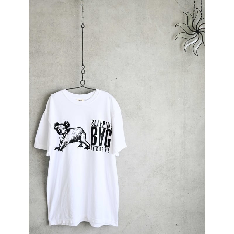 SLEEPING BAG RECORDS】label logo T-shirts -M & 