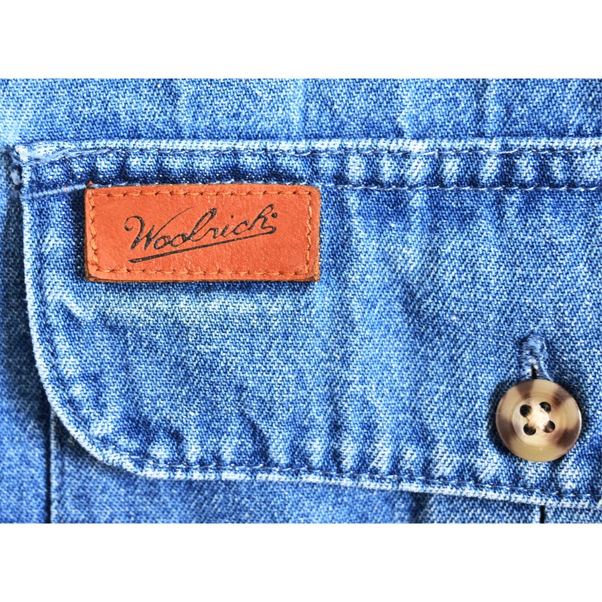 フルート /WOOL RICH/デニム BD ハンティングシャツ/XL 90's vintage】