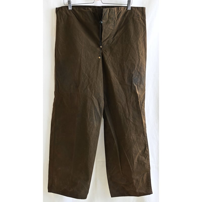 デッドストック　00s barbour イングランド製　オイルドオーバーパンツ 90s ヴィンテージ 英国製 Barbour international モーター