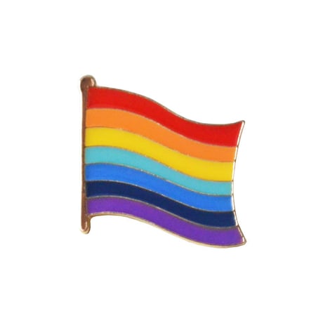 “rainbow flag” pin badge  (ar-033)