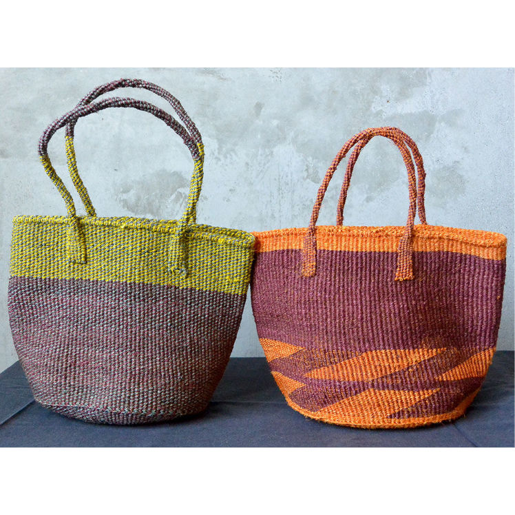 African・Kenia / Hand Made】 “upcycle” sisal bag