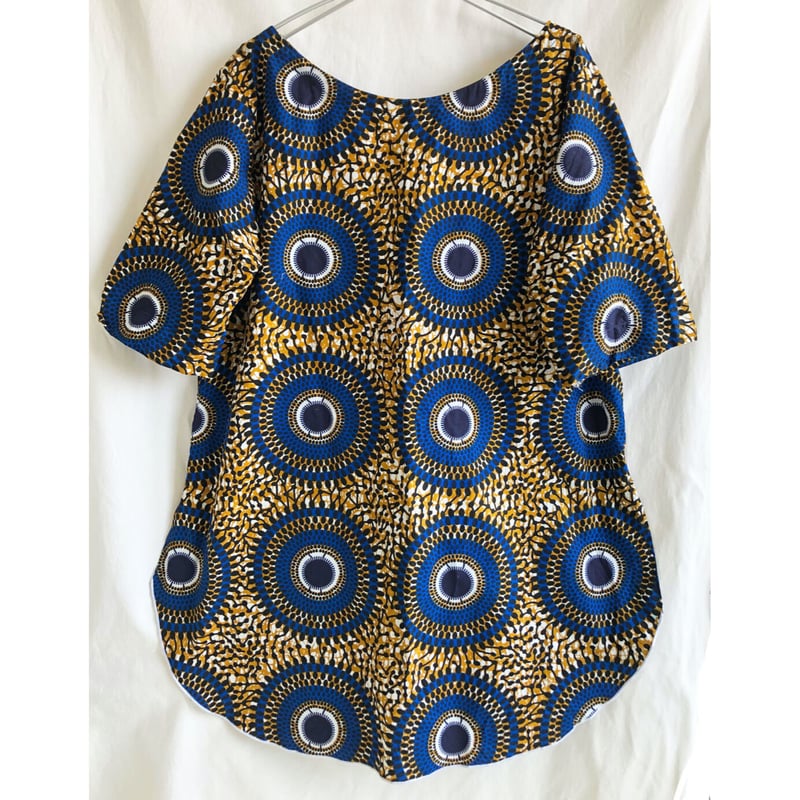 vintage Tee × African Batik Remake tunic vintage Tee× African Batik Remake tunic