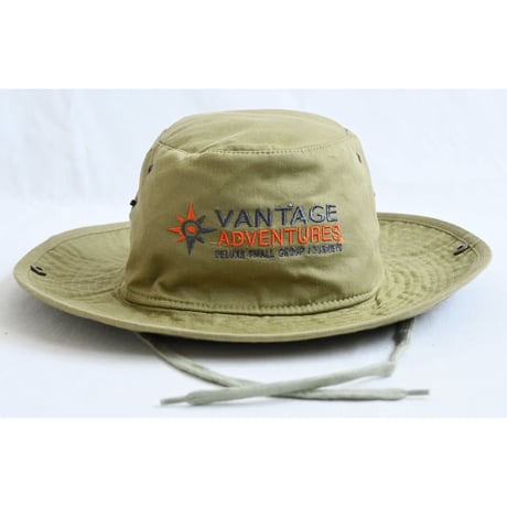 【used / VANTAGE ADVENTURES】cotton canvas safari hat -7 1/2 - khaki- (om-237-23b)