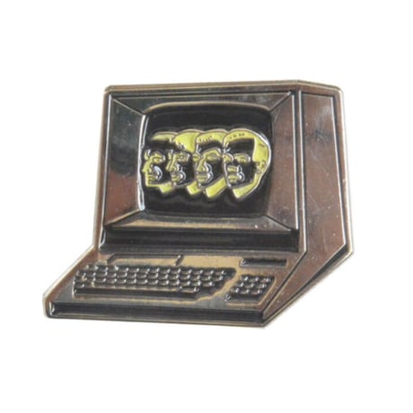 【KHONKA KLUB / from CANADA】"Computerwelt (Version 2 - Glow In The Dark)" pin badge (kk-b-23)